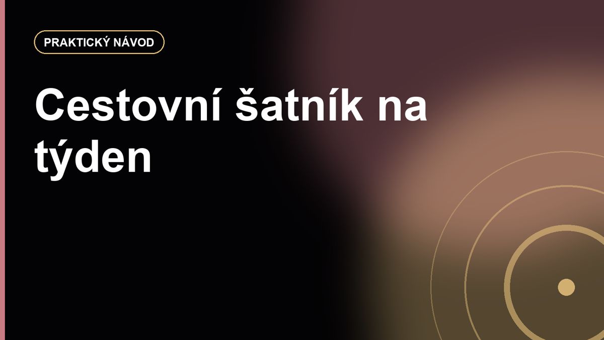 Cestovní šatník na týden: jak se sbalit do kabinového kufru a mít co nosit