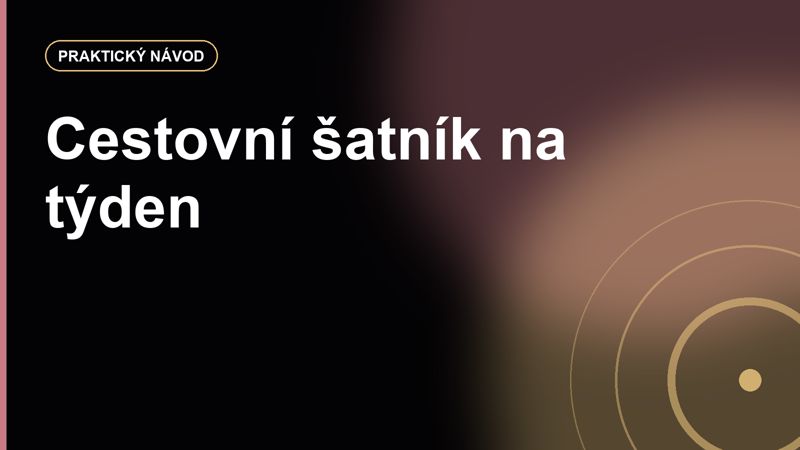Cestovní šatník na týden: jak se sbalit do kabinového kufru a mít co nosit